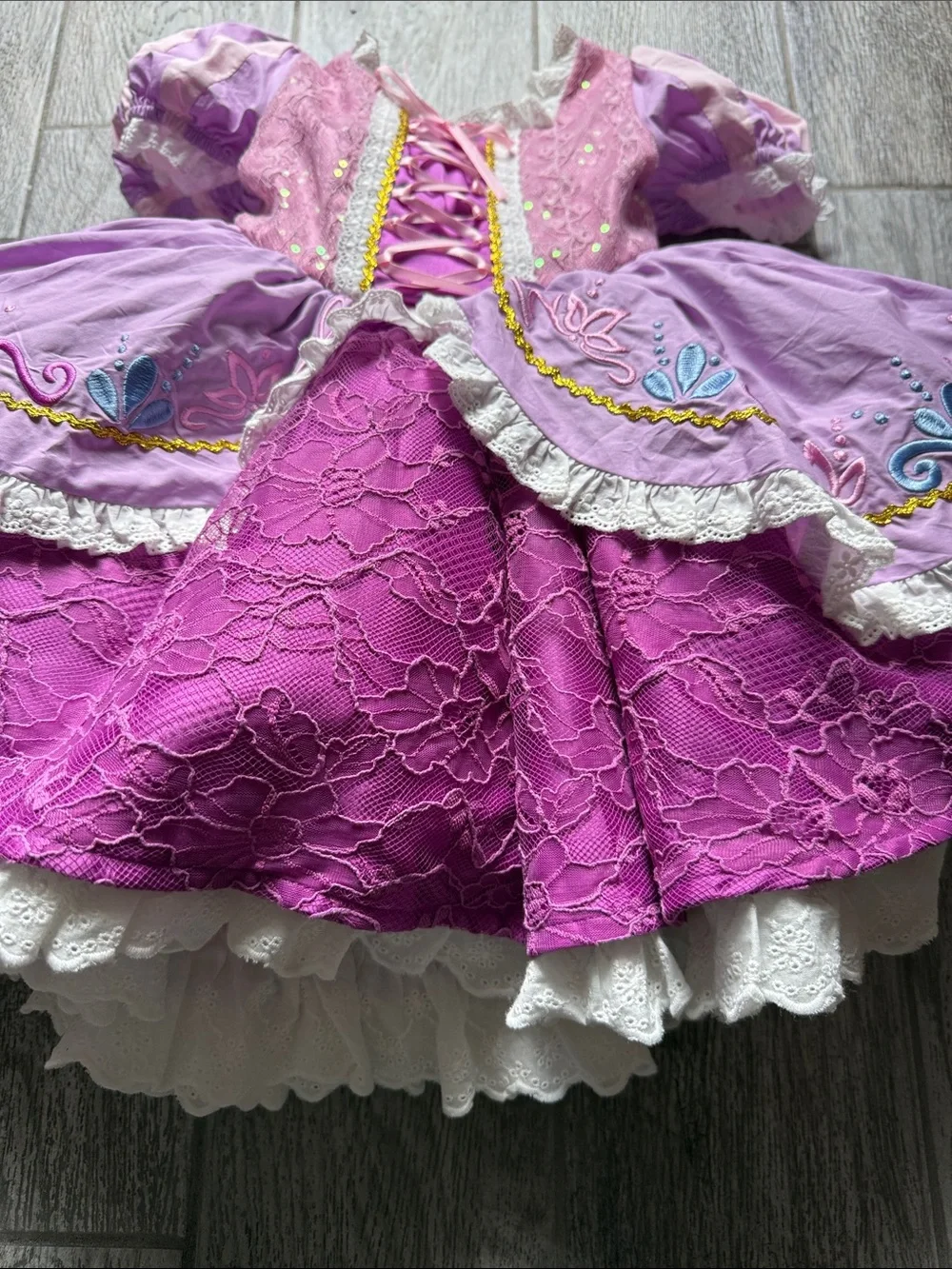 NWT-Bitty bundle of joy- Tangled Princess Dress-Up Costume for Kids